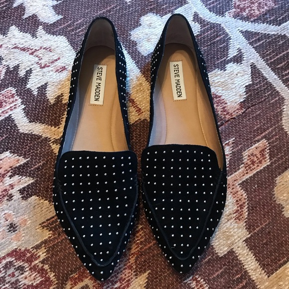 feather studded loafer